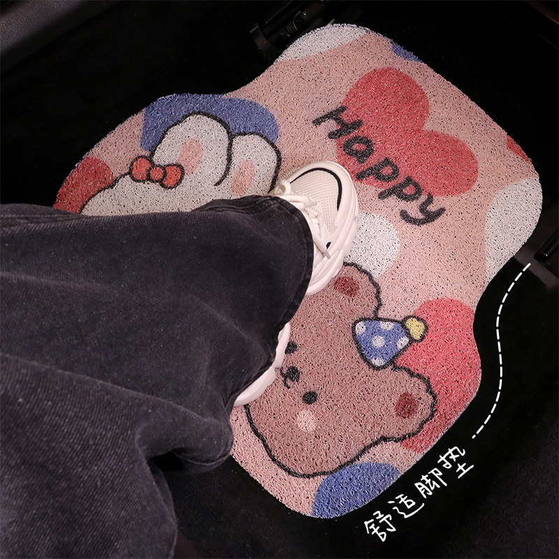 汽车脚垫主驾驶新款丝圈防脏耐磨防滑防水可裁剪单片后排一体地垫