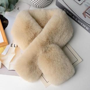 围巾围脖冬季男女通用韩版学生加厚保仿EZH草毛绒脖套暖软皮妹百