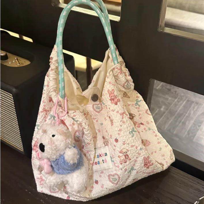 女包RJW卡可爱单兔通子包女学生韩肩版帆布包卡通大容量手拎包通,箱包皮具/热销女包/男包,托特包,淘宝优惠券,粉丝福利购,淘宝优惠卷