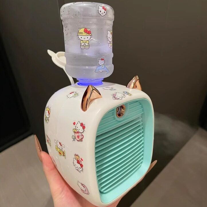 饮水机制冷风扇小型桌面暴力小风扇学生上课静音宿舍超强力迷你