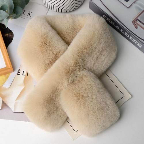 围巾脖冬季版男百女通用BRG韩学生保围暖加厚仿皮草毛绒脖套软妹