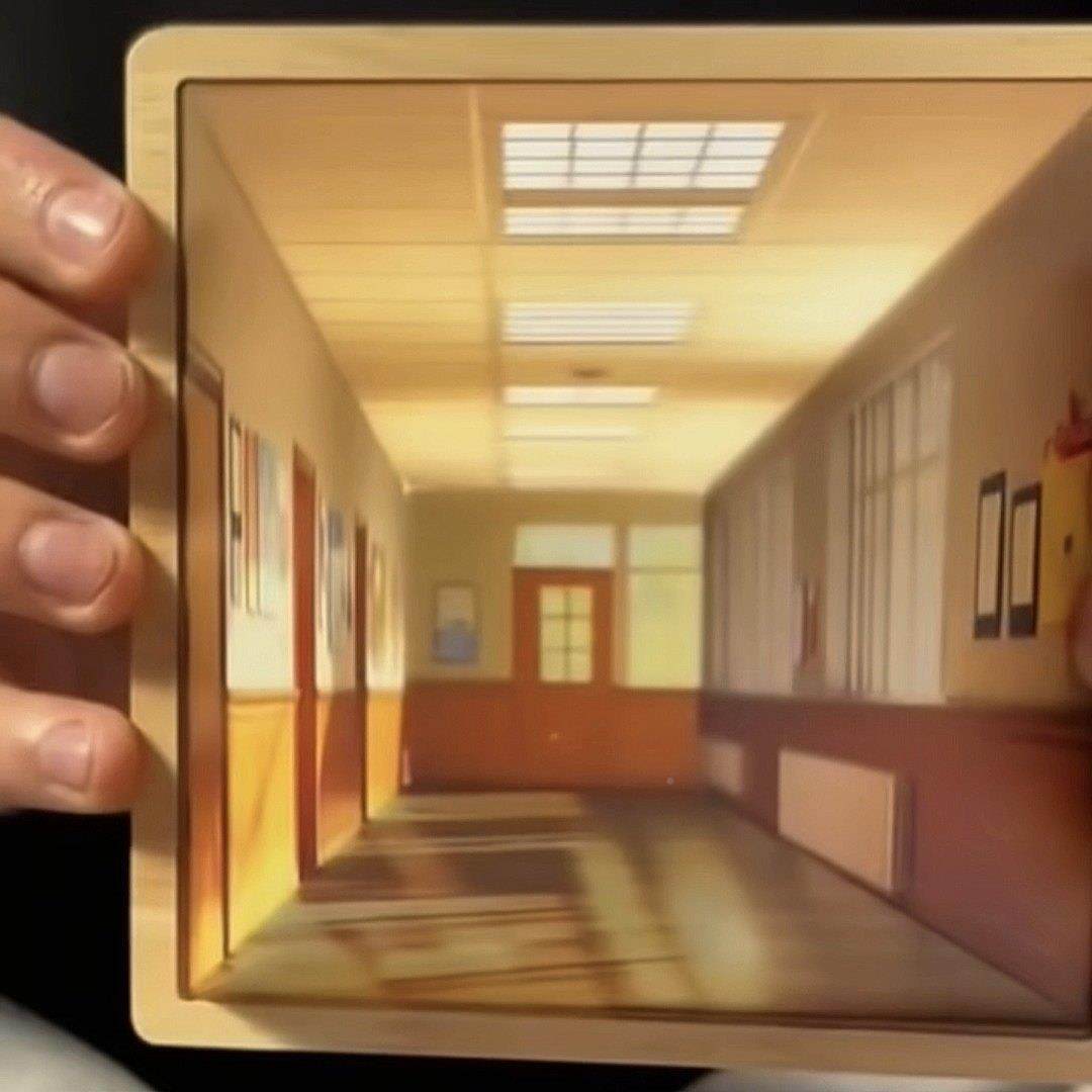 三维立体摆件模型维空间幻3b灯术走廊裸眼3d夜灯四几何三小维立画