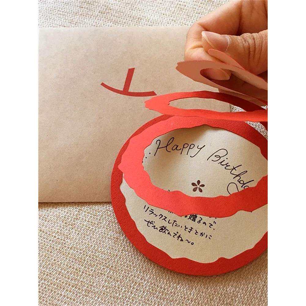 采产品购生日贺卡，高端婚礼，新年，立体声写，男孩欢呼卡手苹果