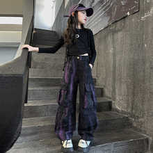 女童套装秋装2025新款大童洋气潮酷穿搭儿童炸街秋季工装裤两件套