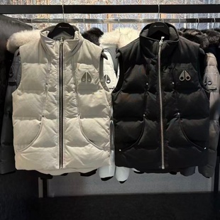 Moose Knuckles慕瑟纳可加拿大剪刀男女铆钉拉链羽绒马甲保暖外套