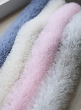 加密网纱缩褶花边蕾丝蓬蓬纱帽子花边裙边diy娃娃裙子衣边装