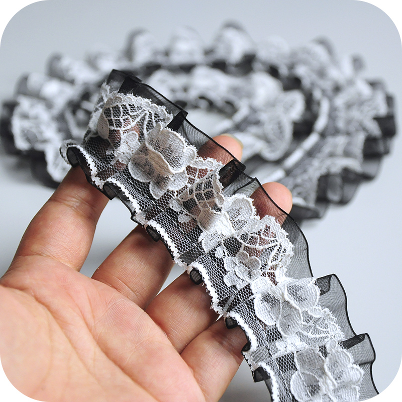 蕾丝花边欧根纱4厘米宽