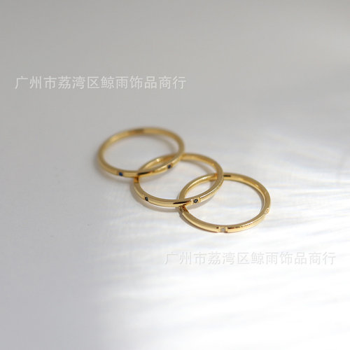 JZ025叠戴混戴性价比三件套彩钻