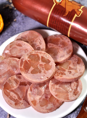 俄罗斯风味牛筋肠牛蹄筋肠猪肉肠卢布肠牛肉肠盘肠鹿肉香肠萨拉肉