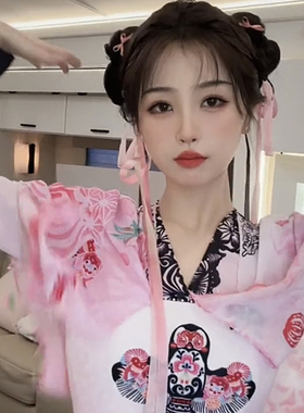 虞书欣凌妙妙同款发夹飘带