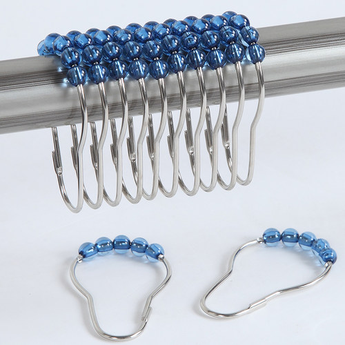 黛世精美欧式精美五滚珠浴帘挂钩