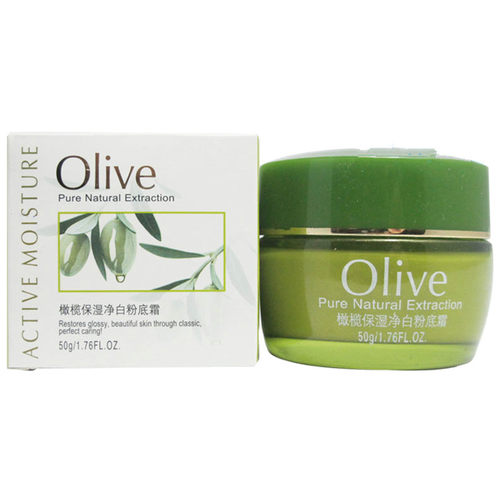 真丽斯橄榄保湿嫩白粉底霜裸妆