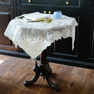 米洛系列欧式 蕾丝手工钉珠桌布