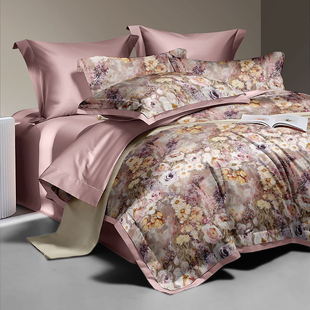莫奈花园系列床品四件套 莫奈粉