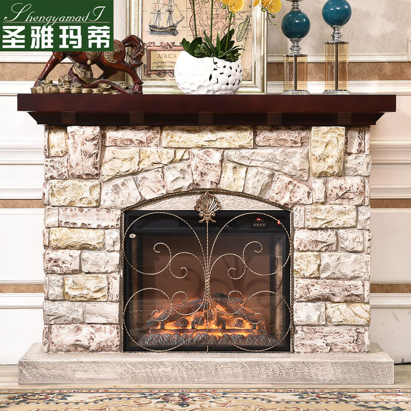 帝轩名典 欧式时尚复古壁炉架装饰柜 仿石头壁炉架装饰取暖壁炉芯|ruв категории жилой мебели, рама тип, камина - от Buy2taobao.com для оказания профессиональной услуги покупки агента Taobao