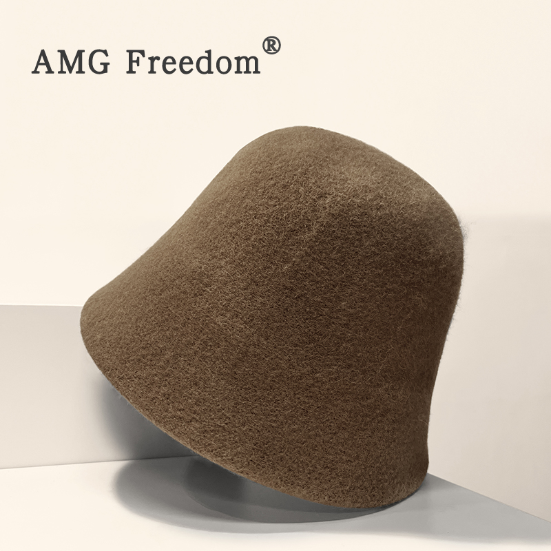 纯羊毛复古文艺英伦风渔夫帽