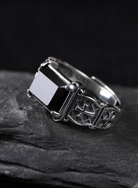 十字架戒指925银个性男款