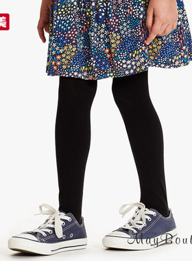 学生连裤袜春秋黑色藏青色白色儿童打底裤袜纯棉女童校服搭配