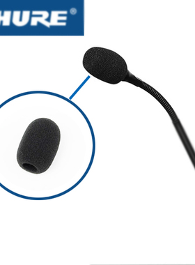适合shure 舒尔MX418 MX412D海绵罩 鹅颈会议话筒海替换棉RK412WS