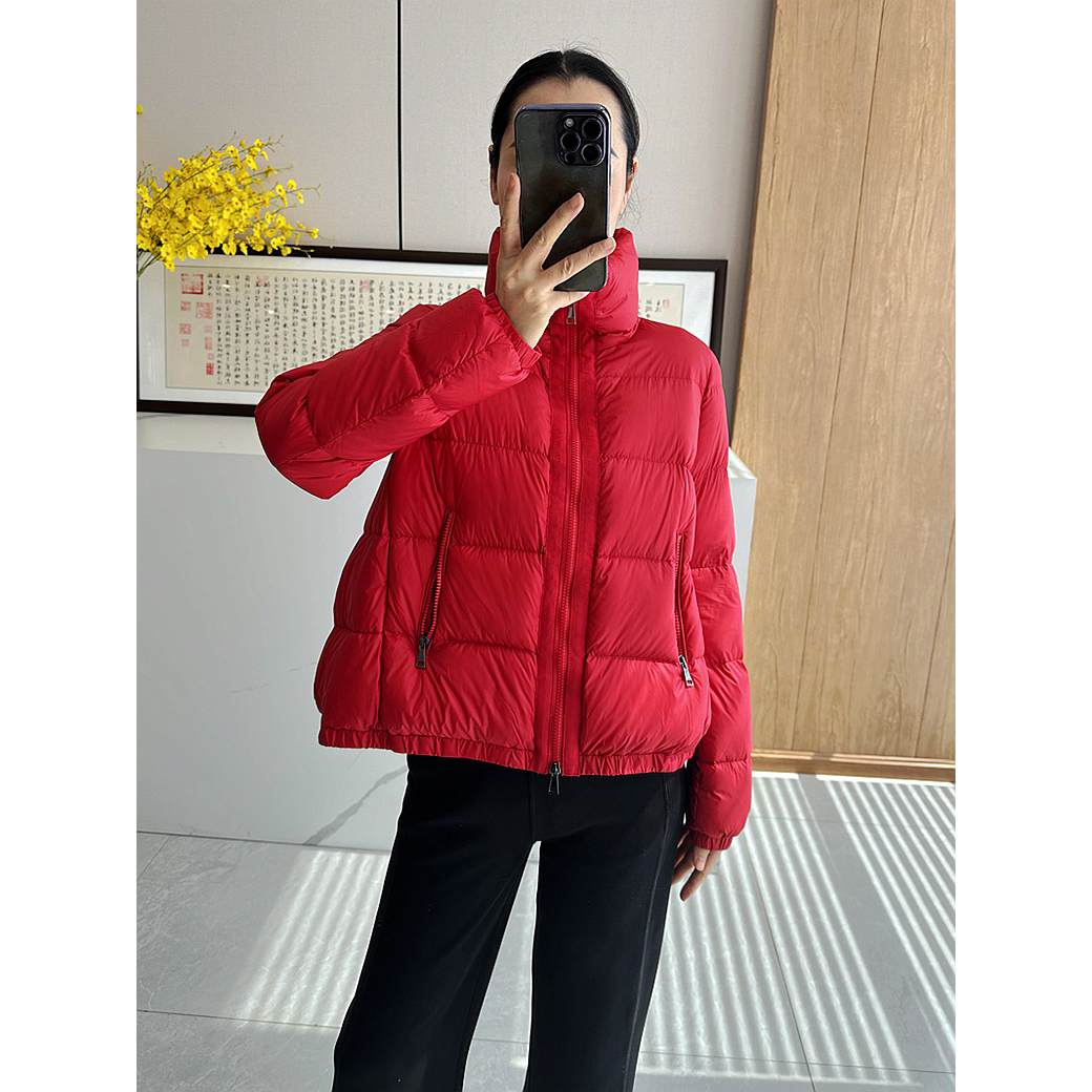 C4630 时尚巴黎的老店 巨保暖 轻柔绵软宽松立领6色羽绒服 白鹅绒