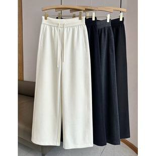 C4661 时尚巴黎的老店 洋气保暖显腿长 厚实羊毛呢 休闲阔腿长裤