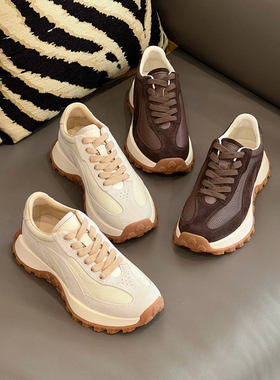 V4858 时尚巴黎的老店 百搭洋气 活力年轻 厚底拼色运动鞋老爹鞋