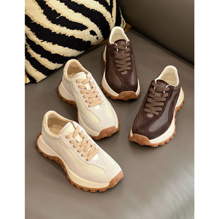 V4858 时尚巴黎的老店 百搭洋气 活力年轻 厚底拼色运动鞋老爹鞋