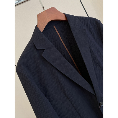 V5245 时尚巴黎的老店 帅气有型 特有气质 肌理单层男西服 春夏款