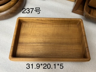 手工整木挖缅甸柚木瓦城黑线料茶盘托盘干泡盘咖啡盘置物盆坚果盘