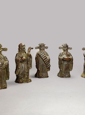 仿古佛像摆件福禄寿禧财五星五福临门古法铸造新品包邮