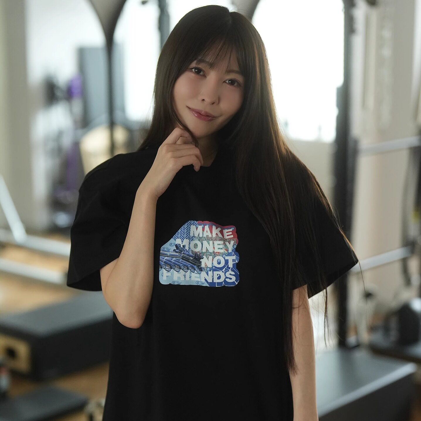「天色·琉璃瓦」Box Logo T恤 赚钱不交朋友 275g纯棉高克重MMNF