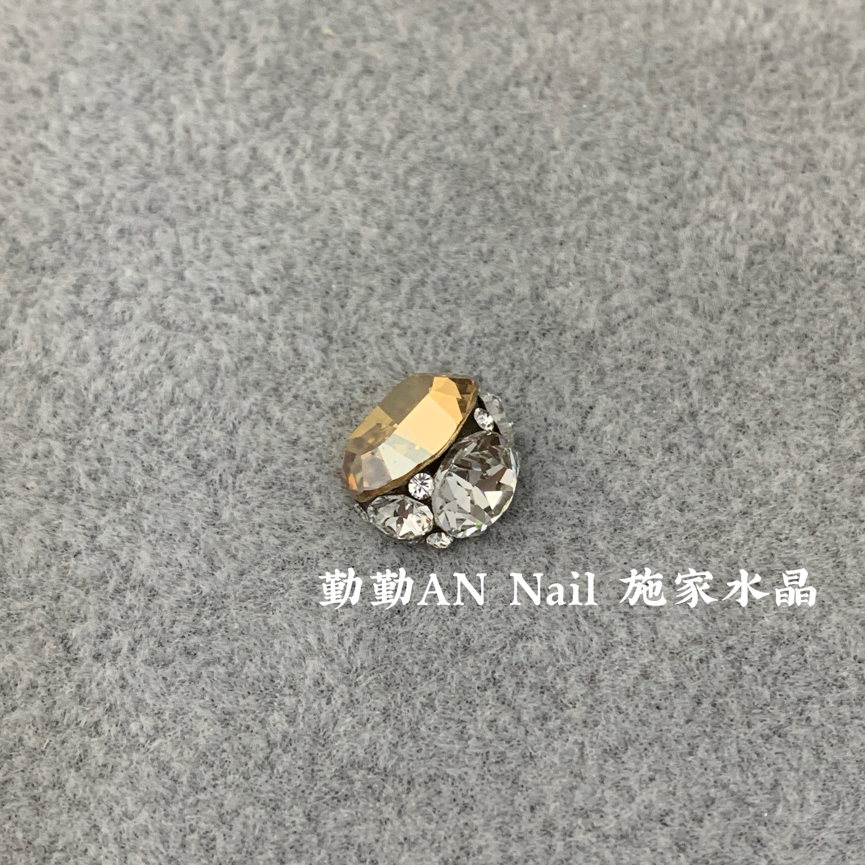 4128金色魅影钻球001gsha施华洛（华子）美甲钻中号鸽子蛋10*8mm