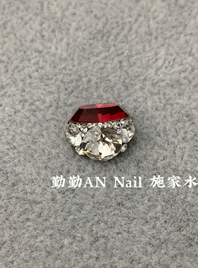 红色施华洛成品钻球4128中号鸽子蛋10*8华子美甲钻球 高定