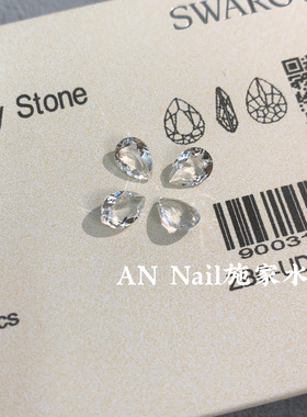 透明  施华洛4320   透白水滴8*6mm尖底4*6mm美甲钻华子钻