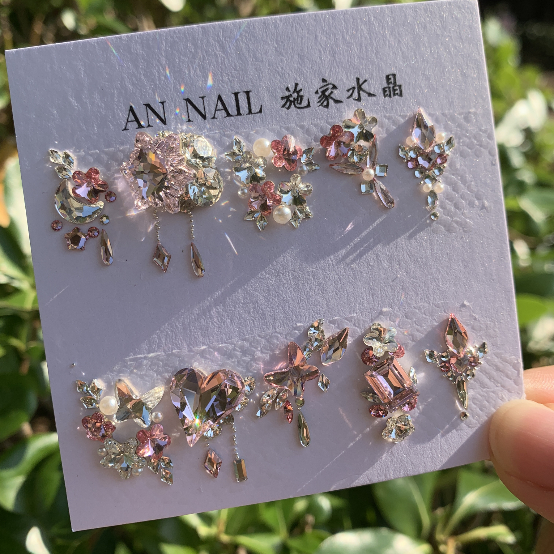 060【迪士尼在逃公主款】满手材料包 进口施家钻美甲钻奥钻饰华子