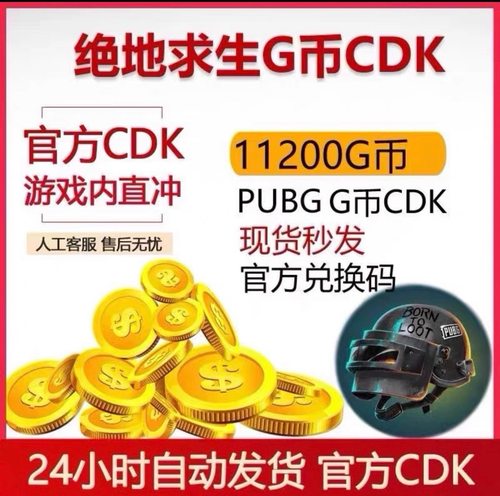 绝地求生11200G币CDKSteam版本通用吃鸡兑换码GB点卷CDK