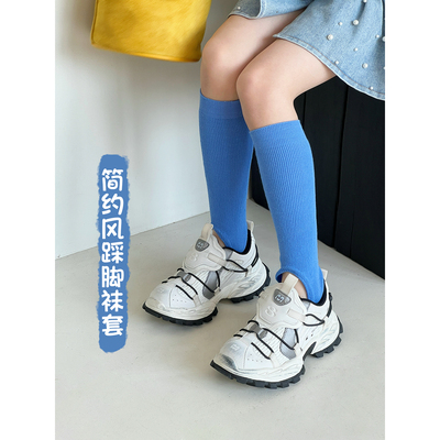 女童袜子2026春夏季新款儿童踩脚袜套小女孩洋气百搭堆堆袜小腿袜