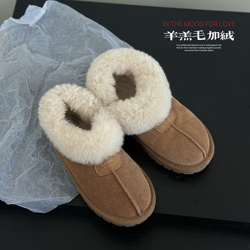 女童加绒加厚雪地靴洋气