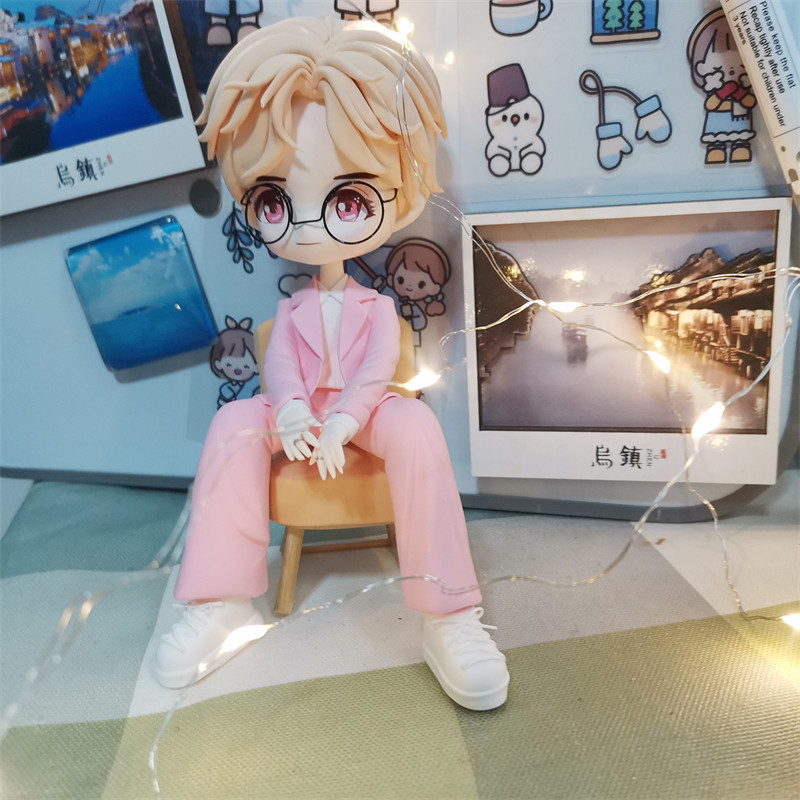 鹿晗q版公仔粘土人偶娃娃鹿晗周边明星周边创意礼物手工制作