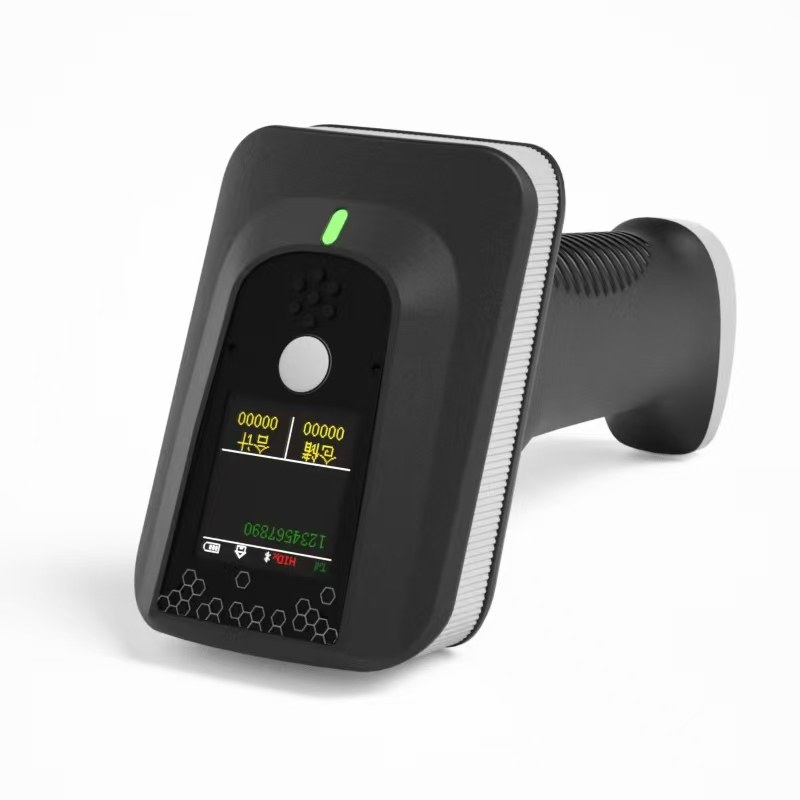 科唛龙KW-61无线二维码条码扫码枪带屏幕流水线仓储超市扫描枪