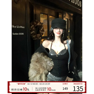 灰尘邓邓 韩式搭配一整套冬装女2025新款针织上衣半身裙高级套装