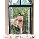 收腰长裙包臀裙长袖 法式 裙子 V领针织连衣裙女2025冬季 灰尘邓邓