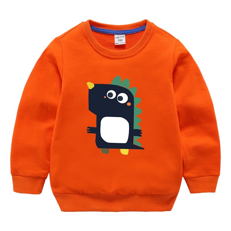 童装男童女童春季秋季新款儿童打底上衣宝宝纯棉卫衣潮童萌恐龙