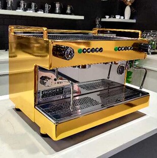 火箭 包邮 意大利进口ROCKET 拳手电控双头商用半自动咖啡机 Boxer