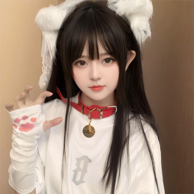 甜美猫爪袖夏季防晒袖套女ins日系可爱立体猫咪护臂套JK手袖网眼