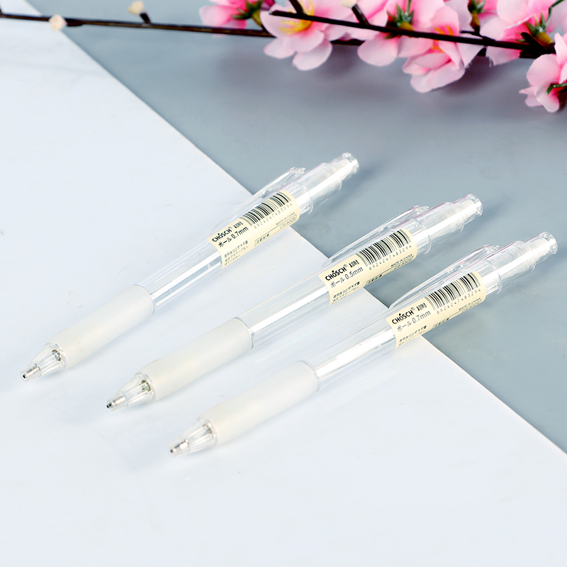 简约日系纯透明杆自动铅笔圆杆学生铅笔活动铅笔0.5/0.7mm笔芯
