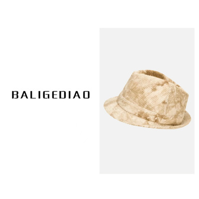 【英式礼帽】大地色花纹帽24020