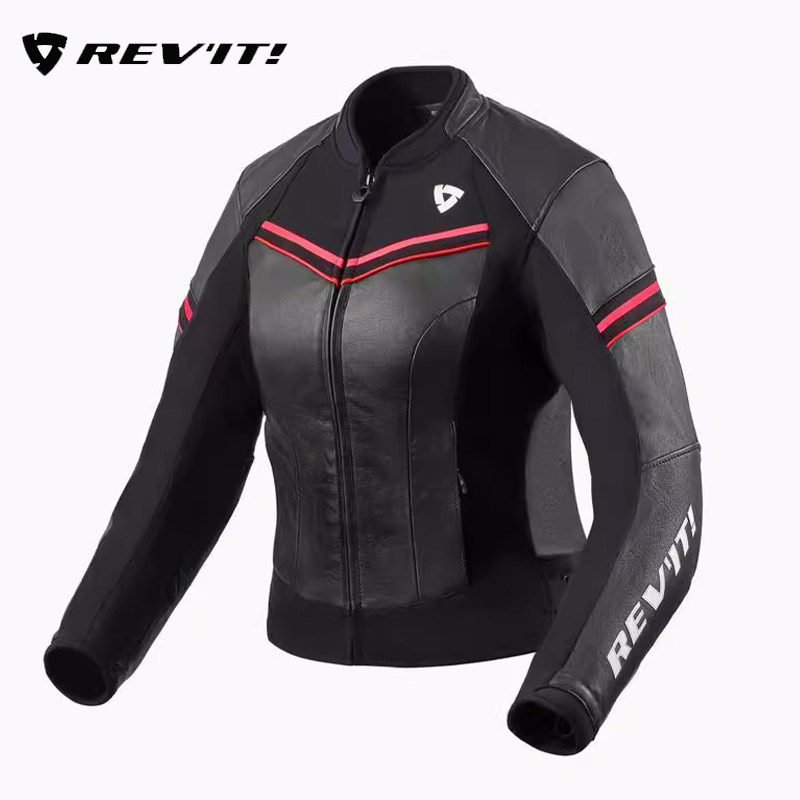 REVIT 摩托车女款骑行服机车皮夹克梅蒂安城市休闲防护四季摩旅