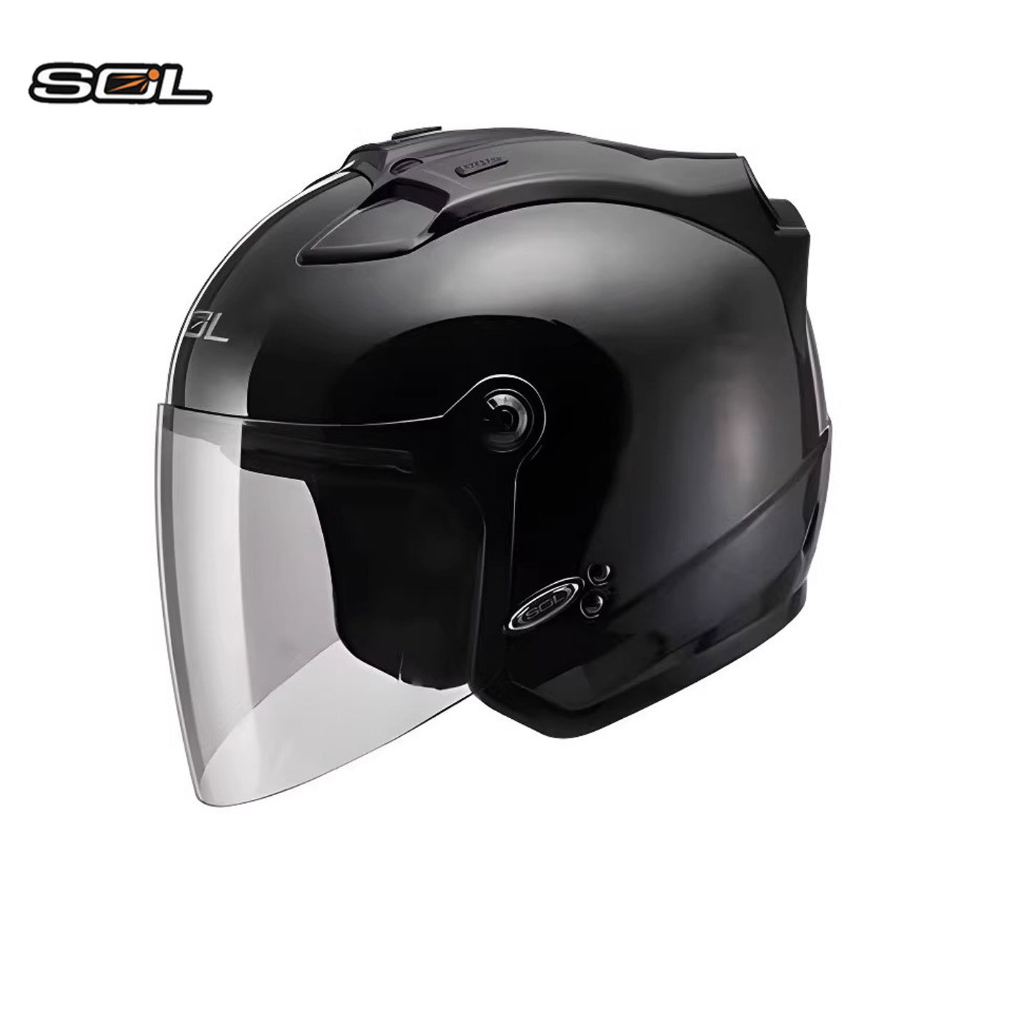 台湾SOL摩托车头盔SO-1双镜片带LED灯半盔SO-5春秋盔组合全盔27S