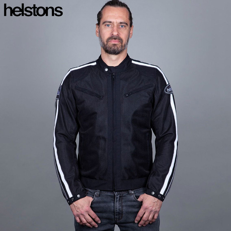 HELSTONS海斯顿摩托车骑行服赛车衣春夏季男款机车服复古女款网眼